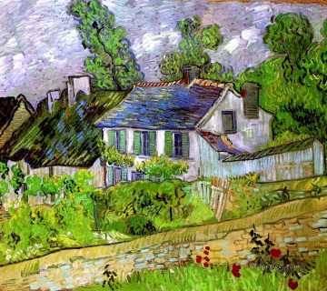 Vincent Van Gogh Painting - Casas en Auvers Vincent van Gogh